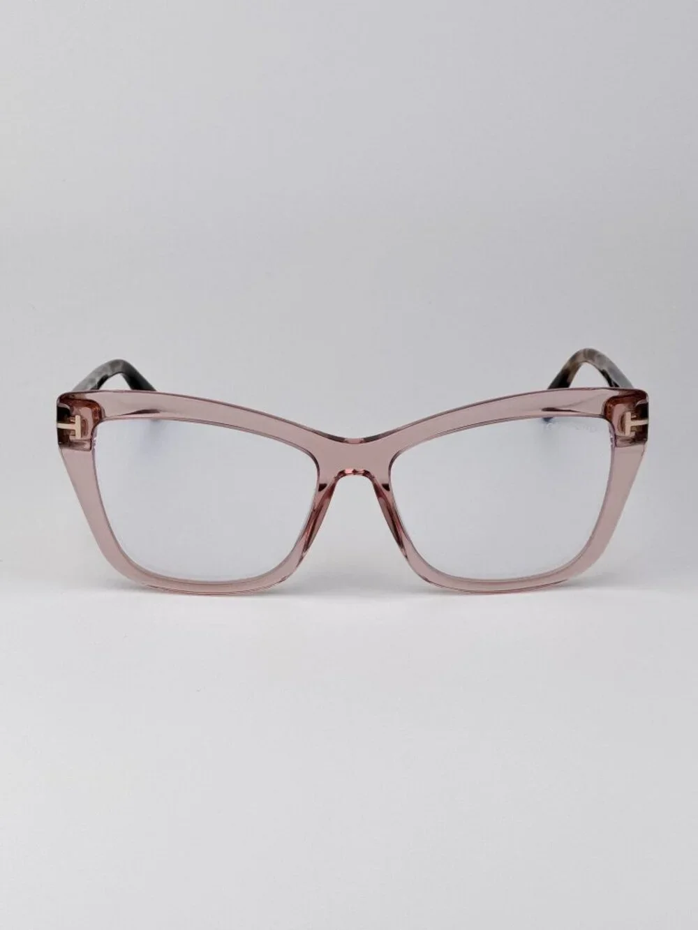 Tom Ford Women’s Eyeglasses Transparent Pink Cat Eye FT5826-B 072 AUTHENTIC
